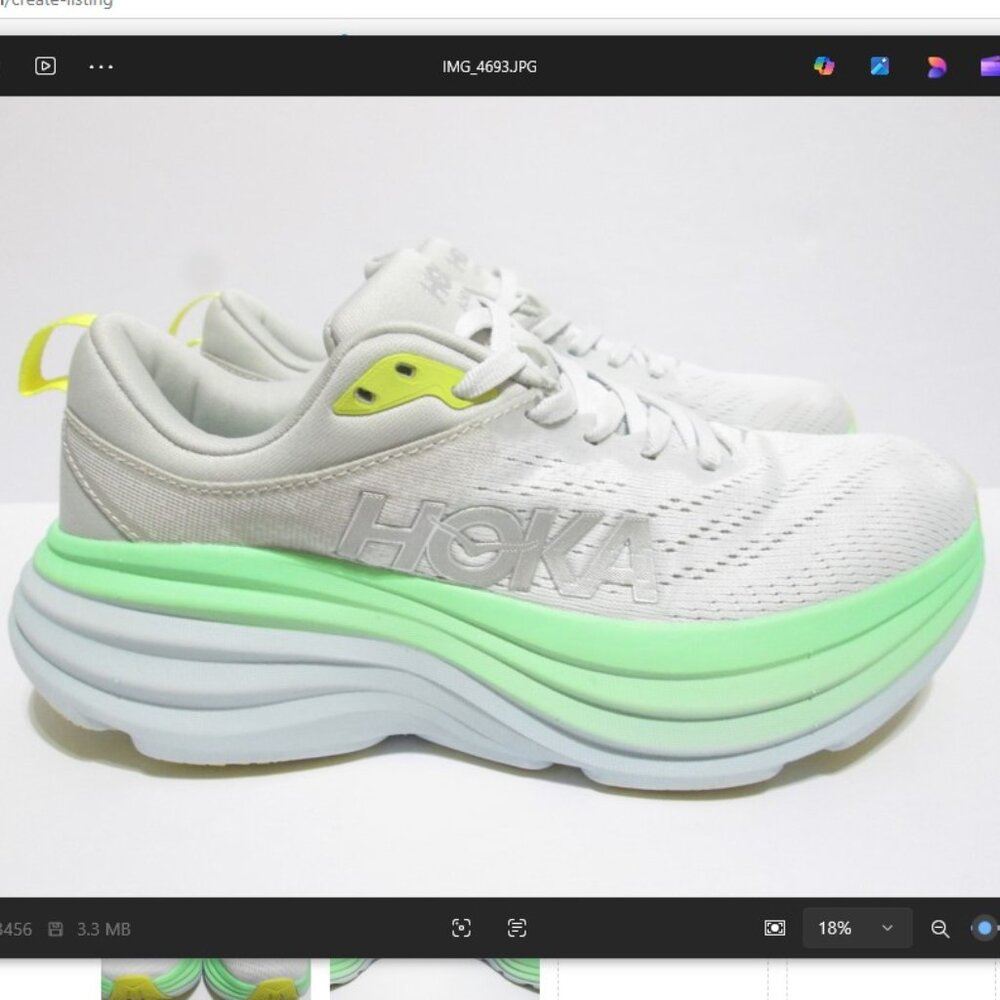 Hoka One Bondi 8 Sunlit Ocean Running Shoes Women’s 7.5 B (1127952-BDBSO)